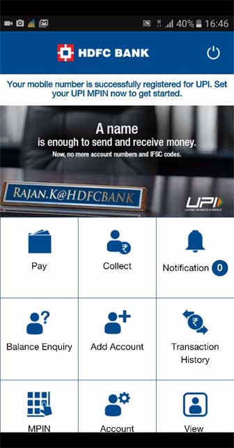 Hdfc Upi App Easy Money Transfer 6058