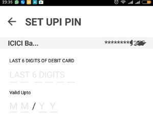 Set UPI PIN