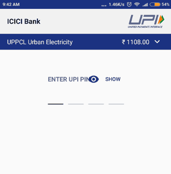 Enter UPI PIN