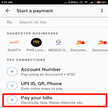 Easy way to bill Pay