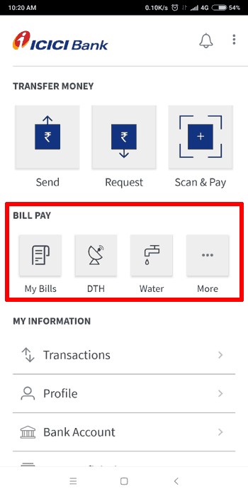 BHIM Bill Payment Process