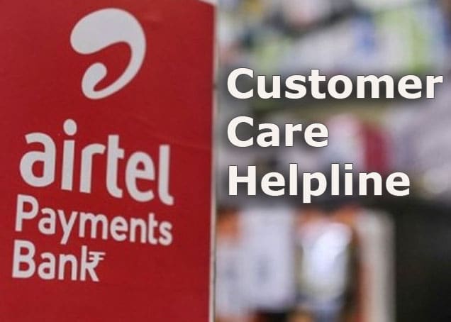 customer care airtel bank