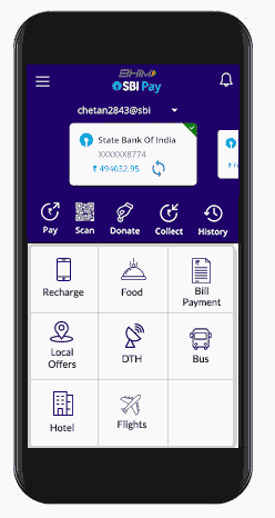 Clean Interface of SBI Pay