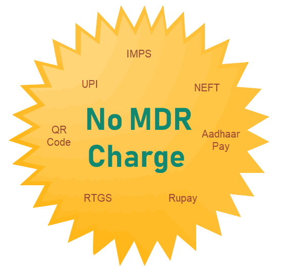 No MDR Charge Free