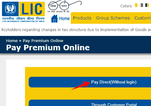 pay premium online