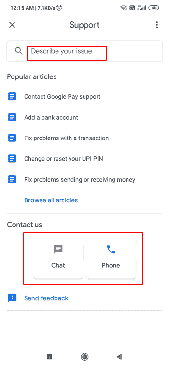 Google Payhelp