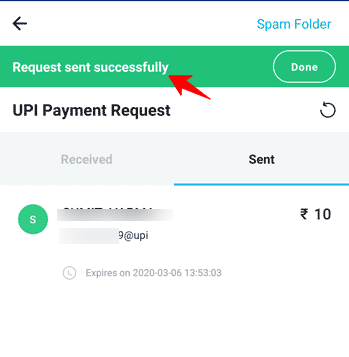 Request Feature confirmation of Paytm app