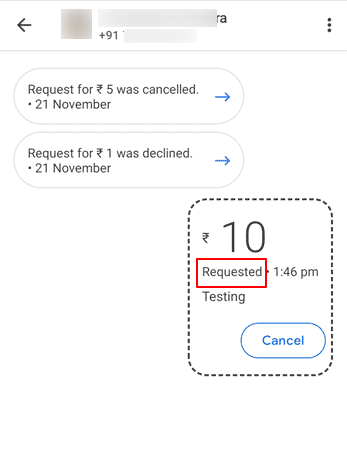 Google Pay Request