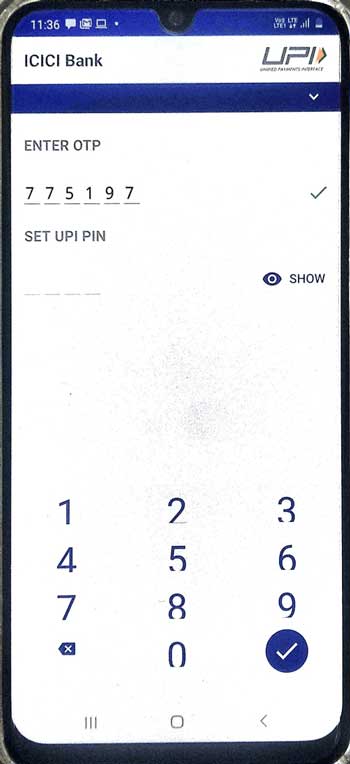 Set UPI PIN