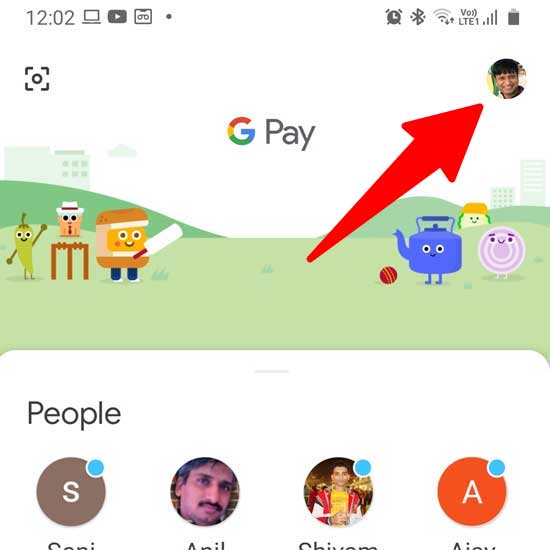 google Pay Home page