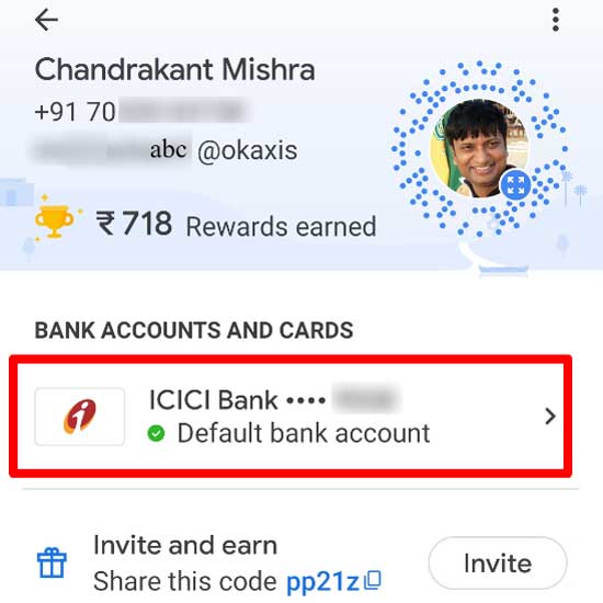 Go to payment methods page