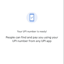 upi number ready