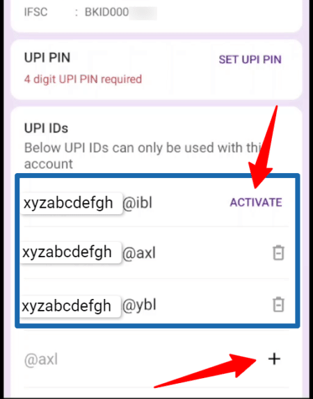 phonepe upi id activate