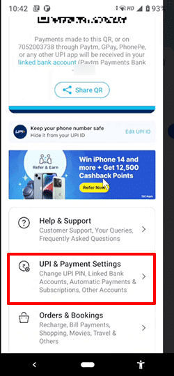 automatic payment settings