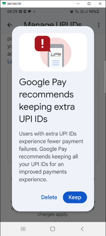 Google Pay UPI ID Create